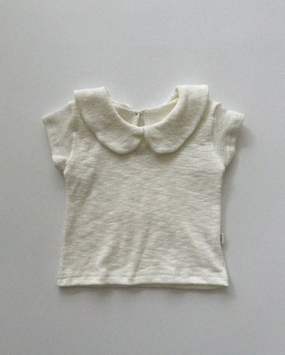 素色荷葉領上衣4