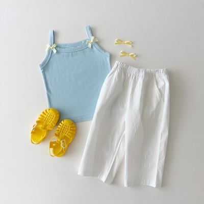 蝴蝶結細肩帶小背心13