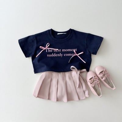 蝴蝶結字母短袖6