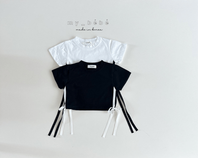 蝴蝶結綁帶小短袖12