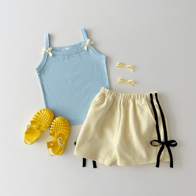 蝴蝶結細肩帶小背心12