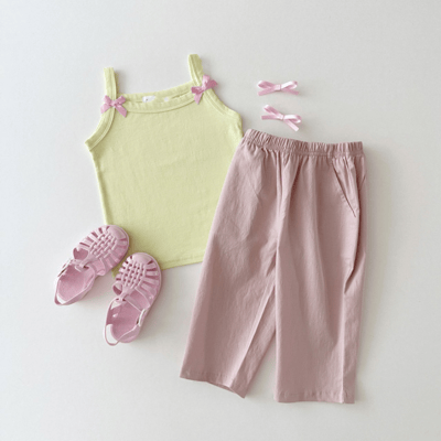 蝴蝶結細肩帶小背心8