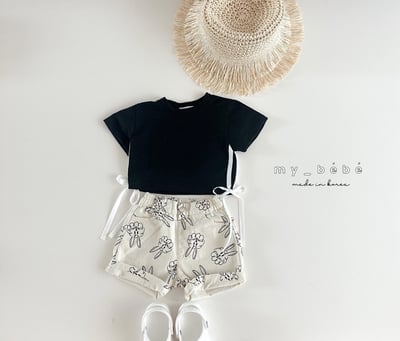 蝴蝶結綁帶小短袖3