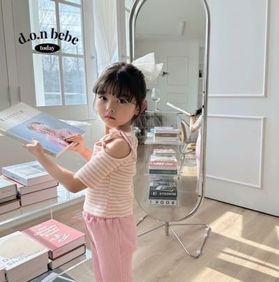 單邊露肩綁帶上衣3色7