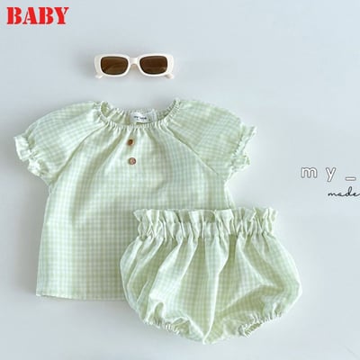 格紋爬服套裝11