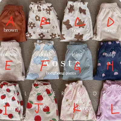 草帽花朵防蚊褲7