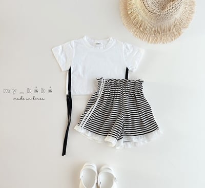 蝴蝶結綁帶小短袖6