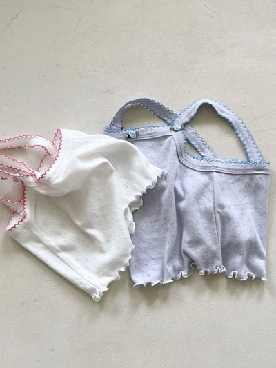 小花捲邊上衣12