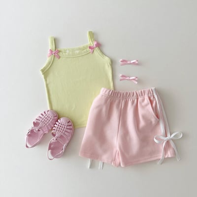 蝴蝶結細肩帶小背心2