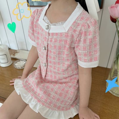 氣質小香風 滾邊裙套裝3