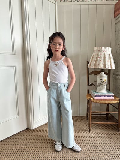 鑲珍珠 鏤空愛心細肩帶2