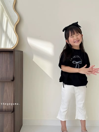 寬鬆字母蝴蝶結上衣4