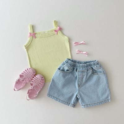 蝴蝶結細肩帶小背心6