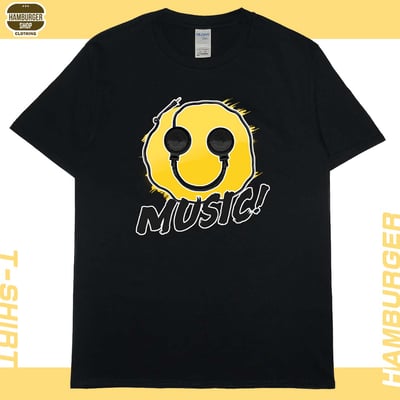 零碼出清 - 音樂耳機(短T) 黑5XL1