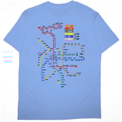 台北捷運圖(短T)Hamburger T-shirt shop6