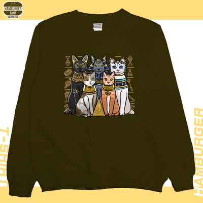 埃及貓2023(大學T)Hamburger T-shirt shop11