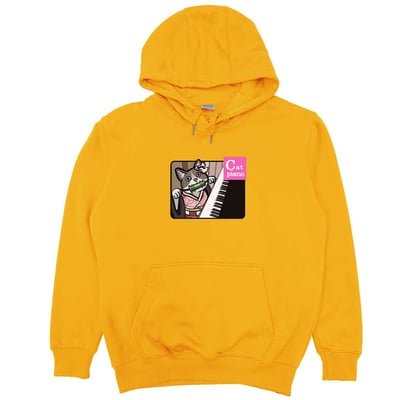 Cat Piano(帽T)Hamburger T-Shirt Shop13