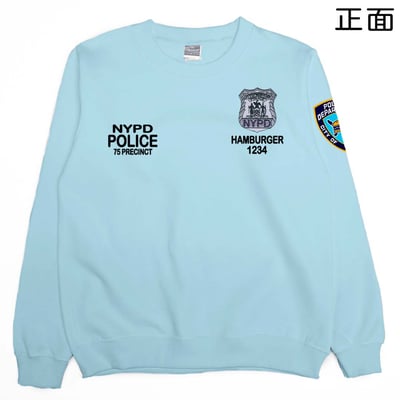 NYPD警察(大學T)Hamburger T-shirt shop11