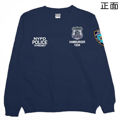NYPD警察(大學T)Hamburger T-shirt shop1