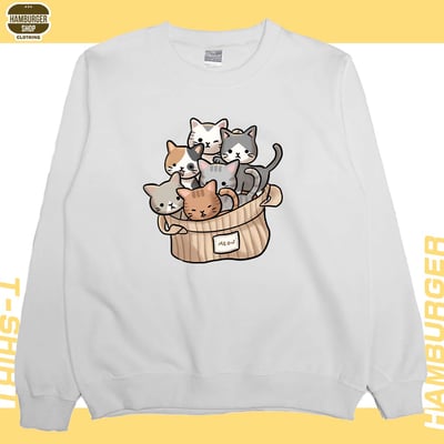 一堆貓一堆毛(大學T)Hamburger T-shirt shop2