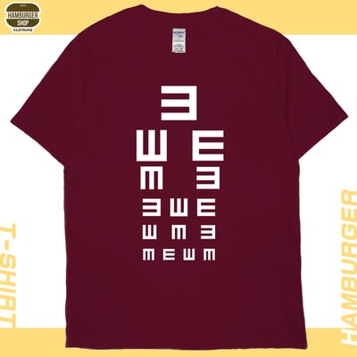 視力檢查(短T)Hamburger T-shirt shop12