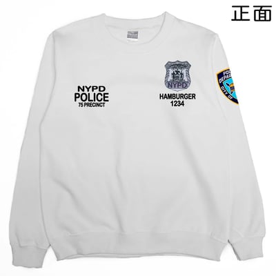 NYPD警察(大學T)Hamburger T-shirt shop7