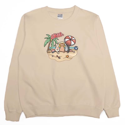 海邊放風(大學T)Hamburger T-Shirt Shop2