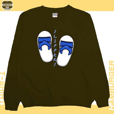 Slippers(大學T)Hamburger T-shirt shop14