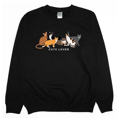 貓愛好者(大學T)Hamburger T-Shirt Shop3