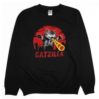 喵吉拉(大學T)Hamburger T-shirt shop1