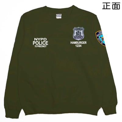 NYPD警察(大學T)Hamburger T-shirt shop16