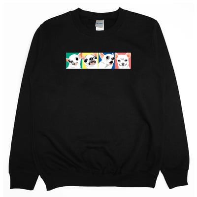 吉娃娃合輯(大學T)Hamburger T-Shirt Shop4