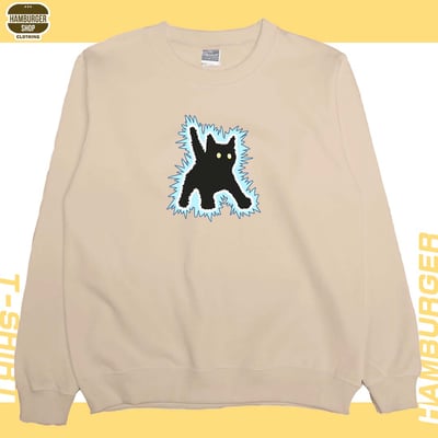 電到咪咪貓貓(大學T)Hamburger T-shirt shop7