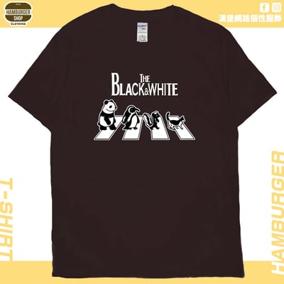 黑白動物(短T)Hamburger T-shirt shop11
