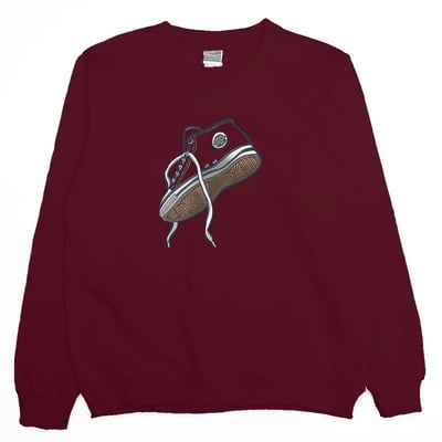 我的帆布鞋(大學T)Hamburger T-shirt shop9