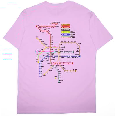 台北捷運圖(短T)Hamburger T-shirt shop8