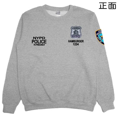 NYPD警察(大學T)Hamburger T-shirt shop9