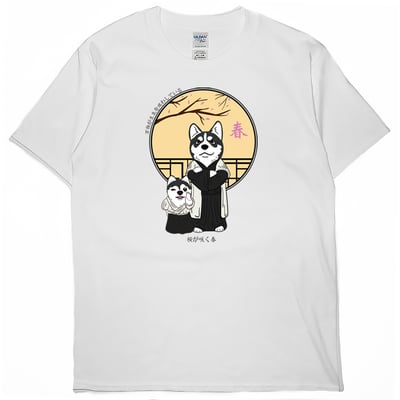 春天哈士奇(短T)Hamburger T-shirt shop2