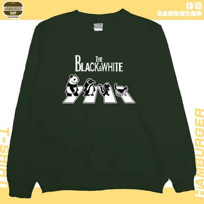 黑白動物(大學T)Hamburger T-shirt shop5