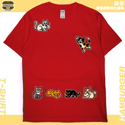 貓咪塗鴉(短T)Hamburger T-shirt shop8