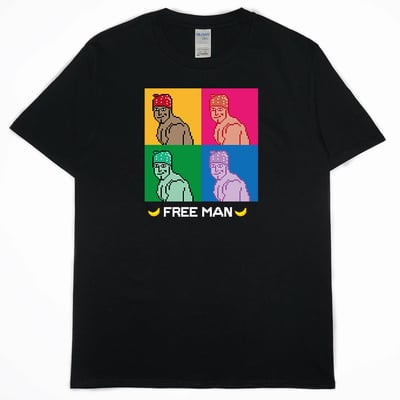 FREE MAN(短T)Hamburger T-shirt shop1