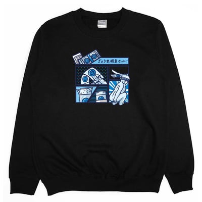 蟯蟲貼片(大學T)Hamburger T-Shirt Shop11