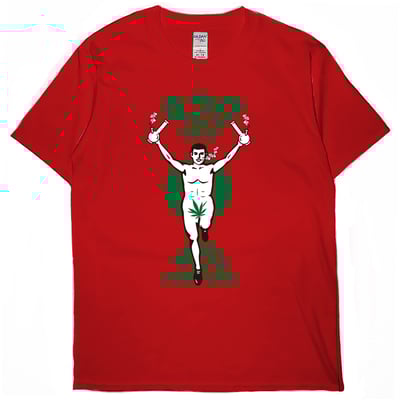 調皮奔跑人(短T)Hamburger T-shirt shop5