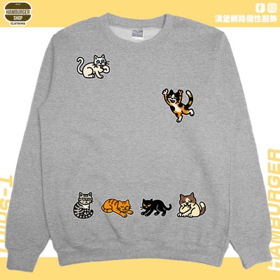 貓咪塗鴉(大學T)Hamburger T-shirt shop9
