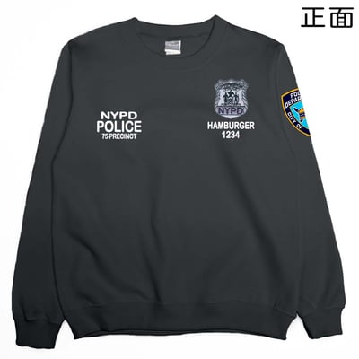 NYPD警察(大學T)Hamburger T-shirt shop5