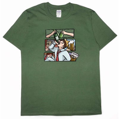飲水日常(短T)Hamburger T-shirt shop(NEW)6