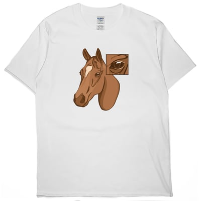 馬的眼睛(短T)Hamburger T-shirt shop4