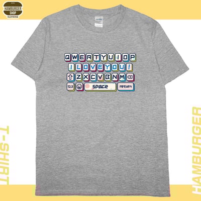 告白鍵盤(短T)Hamburger T-shirt shop10