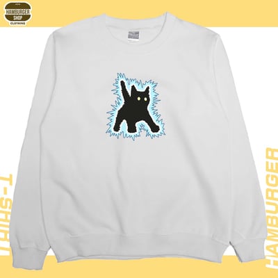 電到咪咪貓貓(大學T)Hamburger T-shirt shop2