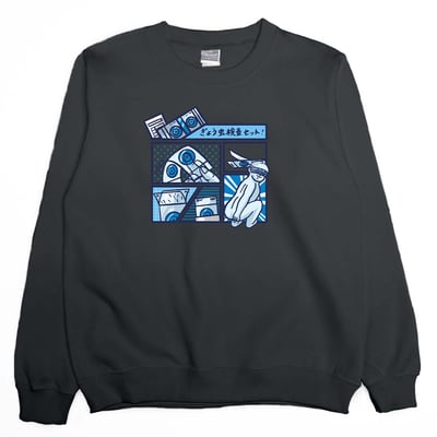 蟯蟲貼片(大學T)Hamburger T-Shirt Shop8